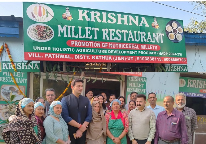 ' DC Kathua inaugurates maiden Millet Restaurant '